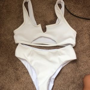 white bikini